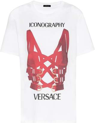 Versace Printed cotton-jersey T-shirt