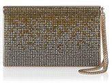 Thumbnail for your product : Jimmy Choo Carmen Golden Brown Mix Satin with Dégradé Crystal Pave Clutch Bag