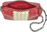Thumbnail for your product : RED Valentino Strawberry/Ivory Studded Leather Shoulder Bag
