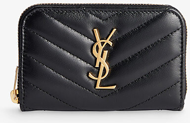 Yves Saint Laurent/ YSL 393593 Black Leather Envelope Chain Wallet Clutch/  Shoulder/ Sling Bag - The Attic Place