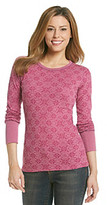 Thumbnail for your product : Columbia Weekday Waffle Burnout Crewneck Top
