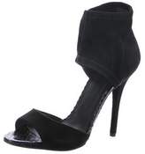 Thumbnail for your product : Brian Atwood Snakeskin Ankle Strap Sandals