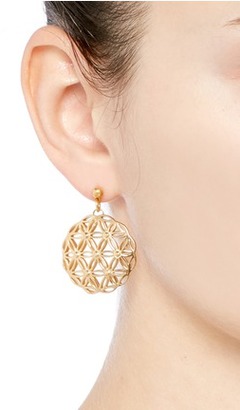 Philippe Audibert 'Lacey' floral cutout drop earrings