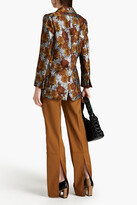Thumbnail for your product : Rodebjer Metallic floral-jacquard blazer