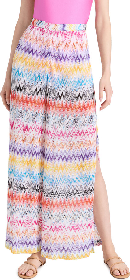 Missoni Pantalone Classico Trousers With Slits - ShopStyle Swimsuit Coverups