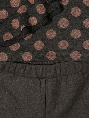 Piccola Ludo Polka Dot Print Trouser Set
