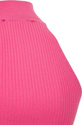 MSGM Stretch viscose knit halter top