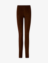 Thumbnail for your product : Joseph Skinny high-rise suede leggings