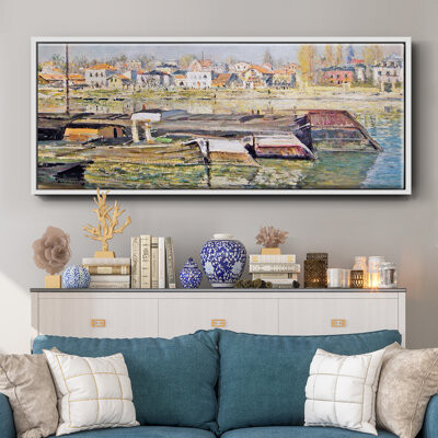 Wexford Home The Seine at Asnieres, 1873 01 - Framed Canvas