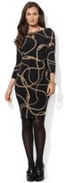Thumbnail for your product : Lauren Ralph Lauren Printed Jersey Boatneck Dress