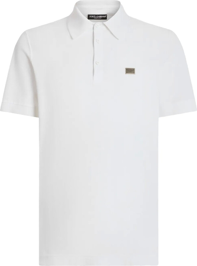 Dolce & Gabbana Logo-Plaque Polo Shirt