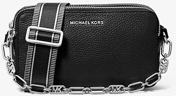 Michael Kors Jet Set Small Pebbled Leather Double-Zip Camera Bag - ShopStyle