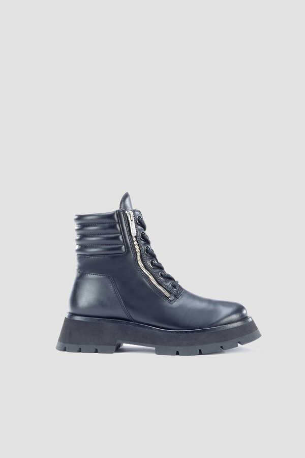 Kate Double - Zip Boots in BLACK