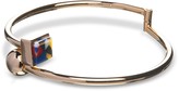 Thumbnail for your product : Egotique Arlequin Golden Brass Thin Bangle w/Multicolor Stone