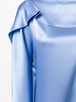 Thumbnail for your product : Gianluca Capannolo Silk Ruffle Sleeve Dress