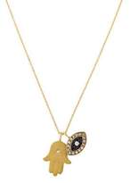 Thumbnail for your product : Farah Tanya 14K Diamond & Sapphire Evil Eye Pendant Necklace
