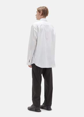 Aganovich Cotton Button Down Shirt White