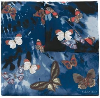 Valentino Garavani 14092 Valentino Jamaican Butterflies scarf - women - Silk - One Size