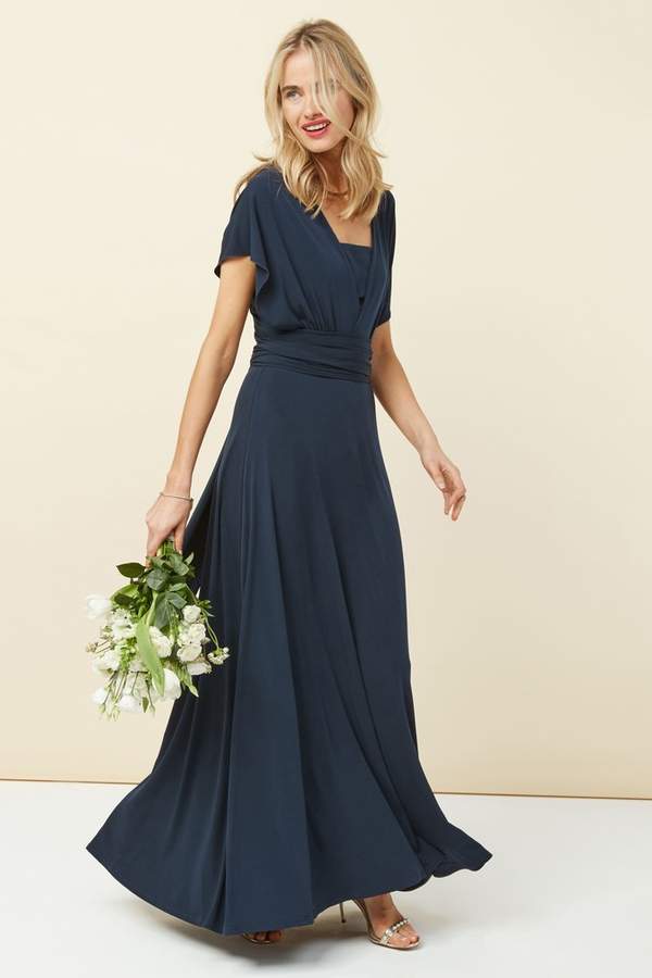 multiway bridesmaid dress blue