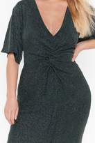 Thumbnail for your product : Nasty Gal Womens Shine of Your Life Plus Midi Dress - Green - 24