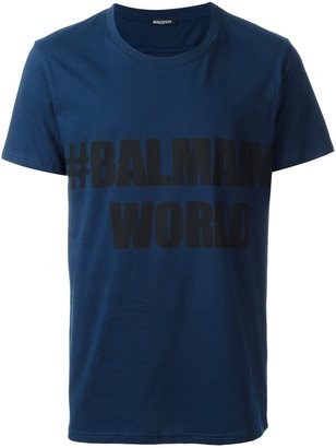 Balmain #Balmain world T-shirt - men - Cotton - M