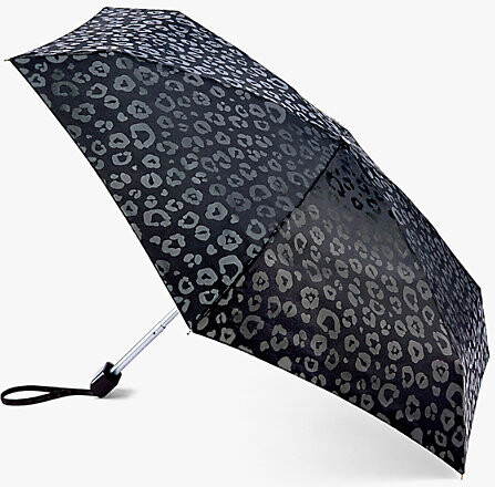 Fulton Womens Tiny No.1 Luxury Leopard Umbrella