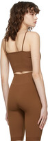 Thumbnail for your product : Vaara Brown Technical Knit Crop Bra