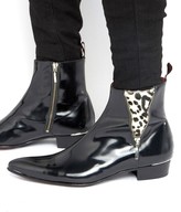 Thumbnail for your product : Jeffery West Adam Ant Leather Zip Boots