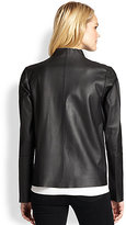 Thumbnail for your product : Lafayette 148 New York Leather Trina Bi-Colored Topper