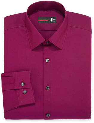 Jf J.Ferrar JF Long-Sleeve Easy-Care Solid Dress Shirt