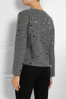Thumbnail for your product : J.W.Anderson Perforated boiled wool sweater