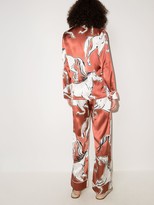 Thumbnail for your product : Olivia von Halle Lila Charme printed silk pyjamas