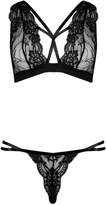 Thumbnail for your product : boohoo Triple Strap Bralet Set