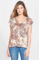 Thumbnail for your product : Chaus Embellished Burnout V-Neck Tee