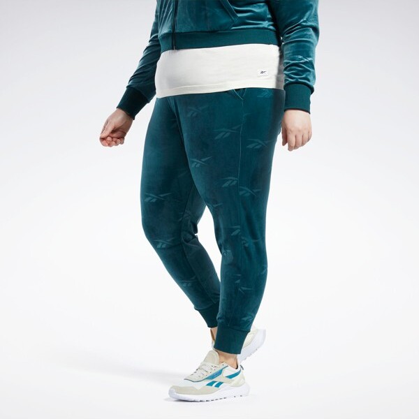 Reebok Classics Energy Q4 Velour Pants (Plus Size) Womens Athletic