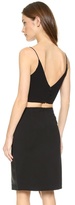 Thumbnail for your product : Zimmermann Crepe Plunge Bustier Top