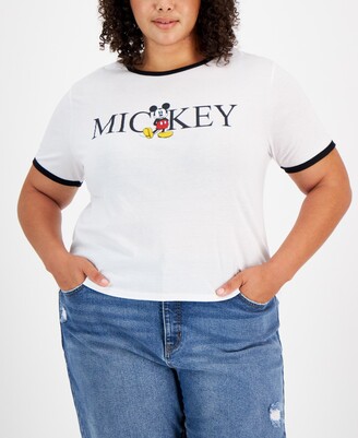 Disney Trendy Plus Size Mickey Graphic T-Shirt