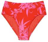 Thumbnail for your product : SUNN LAB SWIM Women's High Leg Mid-Rise Bikini Bottom - Sunn Lab Swim Pink/Orange Tropical