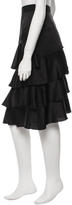 Thumbnail for your product : Behnaz Sarafpour Silk Ruffled Skirt