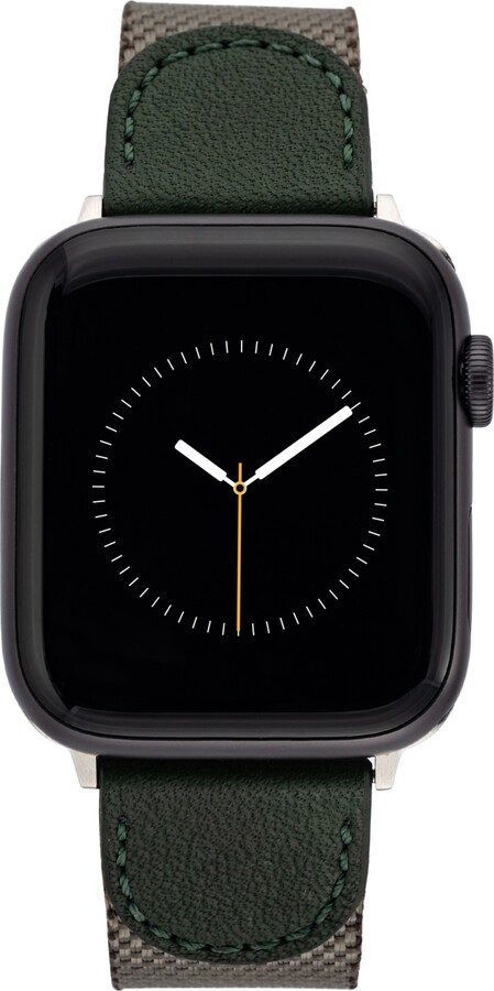 Vince Camuto Men's Dark Green Premium Nylon Band Compatible with 42mm, 44mm, 45mm, Ultra, Ultra2 Apple Watch