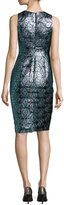 Thumbnail for your product : Milly Callie Sleeveless Jacquard Cocktail Dress, Multicolor
