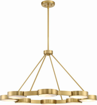 Everly Quinn Pranvi 8 - Light Dimmable Wagon Wheel Chandelier