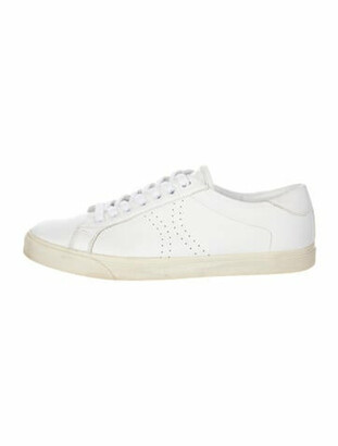 Celine Leather Sneakers White - ShopStyle