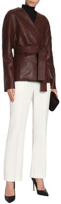 Diane von Furstenberg Belted Leather Jacket