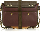 Thumbnail for your product : Jerome Dreyfuss Jojo textured-leather, suede and calf hair shoulder bag