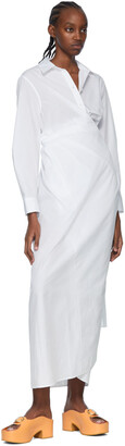 Rosetta Getty White Cotton Midi Dress