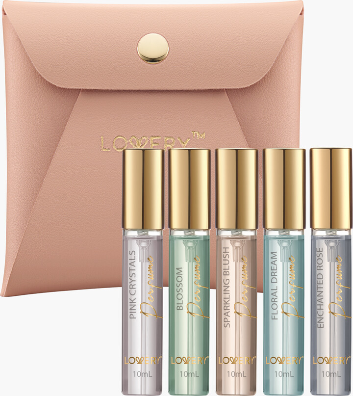 Lovery 5-Piece Assorted Floral Aroma Eau De Toilette Parfum Sprays