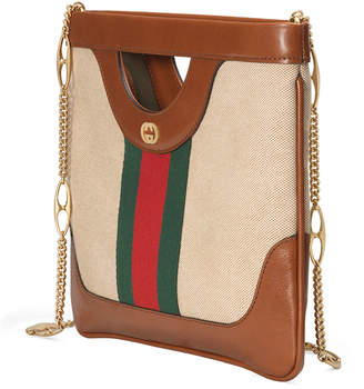 Gucci Vintage Canvas Shoulder Bag