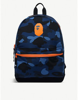Thumbnail for your product : A Bathing Ape Kids Camo Ape Head Day woven backpack