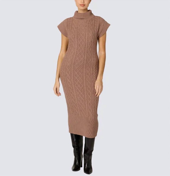 Cleobella Shana Midi Dress In Woodrose